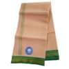 Beige Cotton Dhoti 4 Meters Unstitched Unfolded1