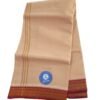 Beige Cotton Dhoti 4 Meters Unstitched Unfolded 1