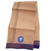 Beige Cotton Dhoti 4 Meters Unstitched Unfolded2