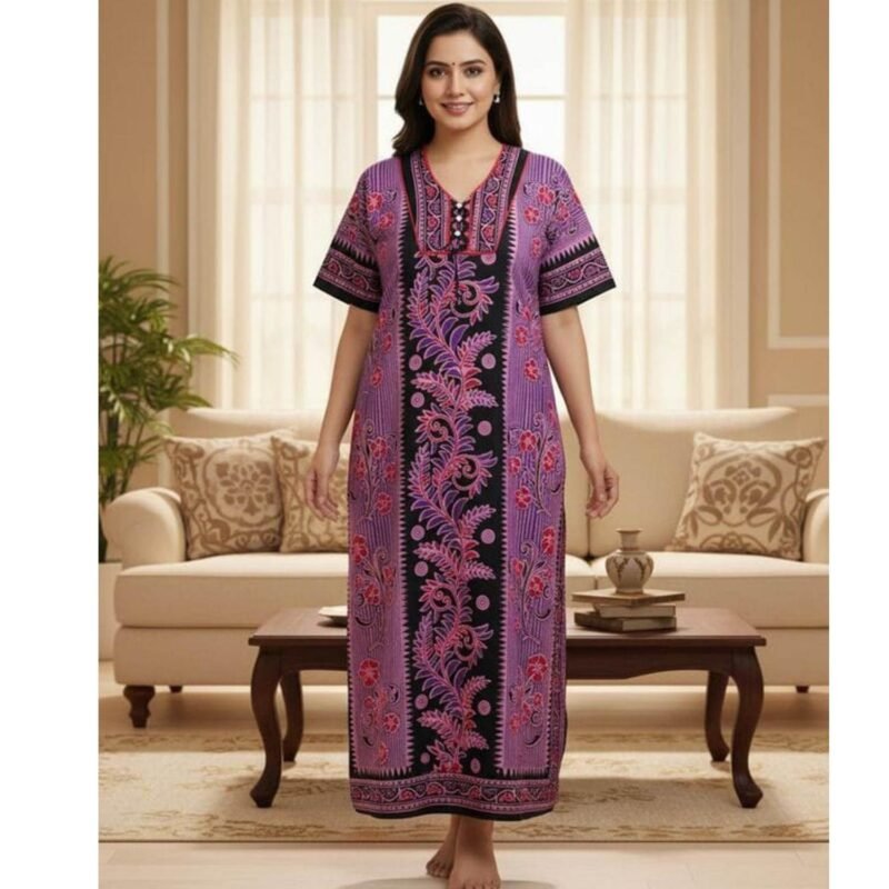 Cotton Nighty For Women Model
