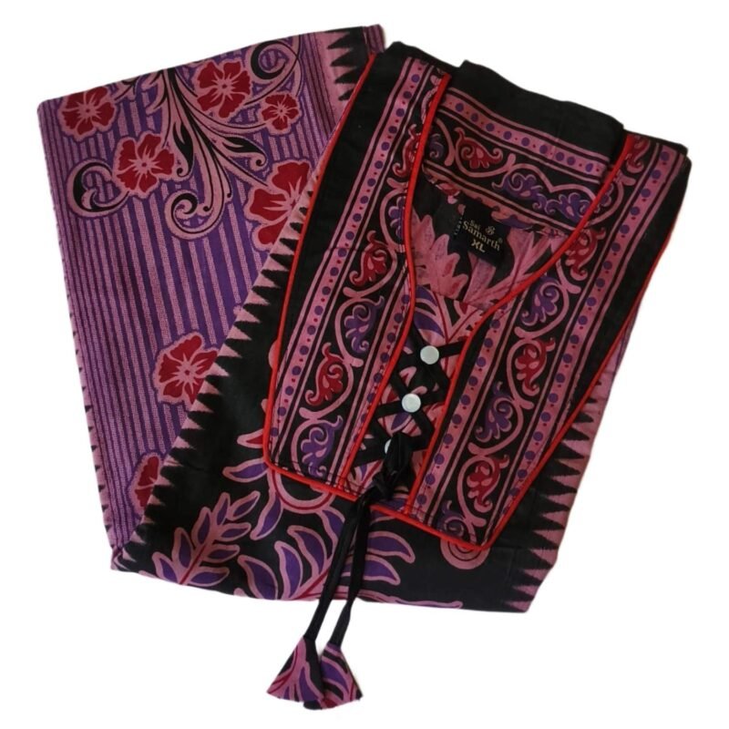 Cotton Nighty For Women Unfolded1