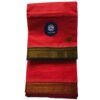 Crimson Red Cotton Dhoti 9x5 Unstitched Unfolded1