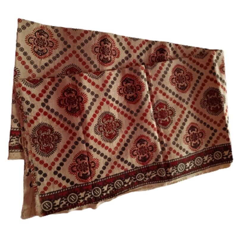 Kalamkari Cotton Lungi 2.25 Meters Unstitched Unfolded1