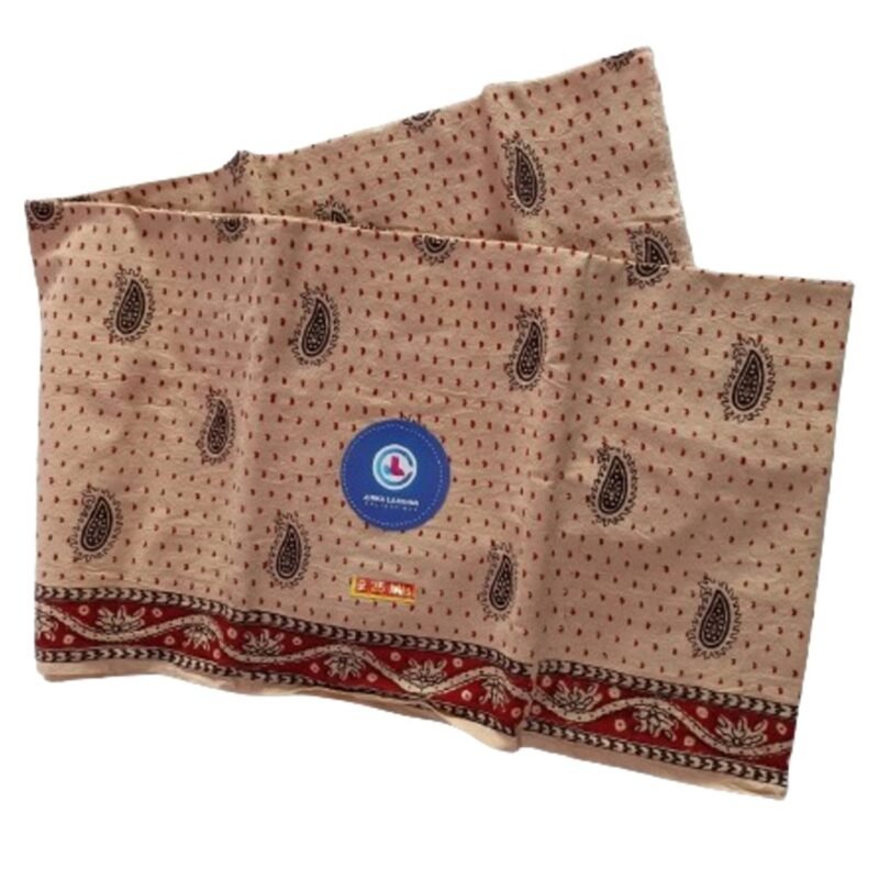 Kalamkari Cotton Lungi 2.25 Meters Unstitched Unfolded2