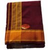 Maroon Cotton Dhoti 10x6 Unstitched Folded