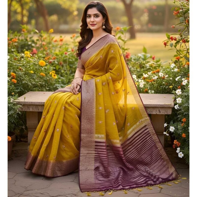 Silk Saree Model