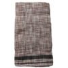 Ash Brown Pure Cotton Lungi 2 Meters Unstitched Folded