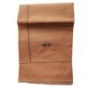 Beige Cotton Dhoti 4 Meters with Maroon border line Unfolded1