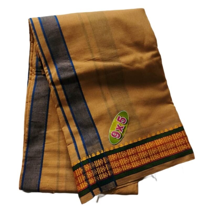 Beige Cotton Dhoti 9x5 Size Unfolded