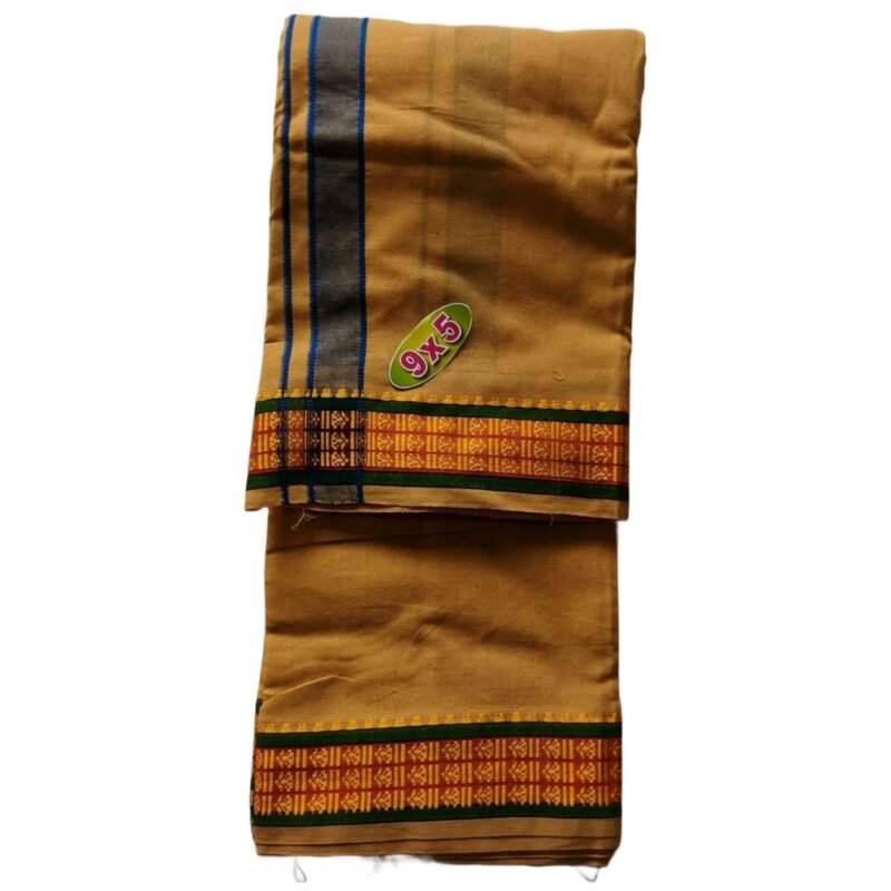 Beige Cotton Dhoti 9x5 Size Unfolded1