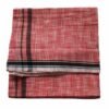 Brick Red Pure Cotton Lungi 2 Meters Unstitched Unfolded