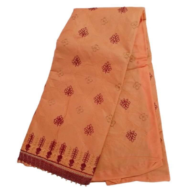 Embroidered Cotton Dress Material Unstitched Unfolded