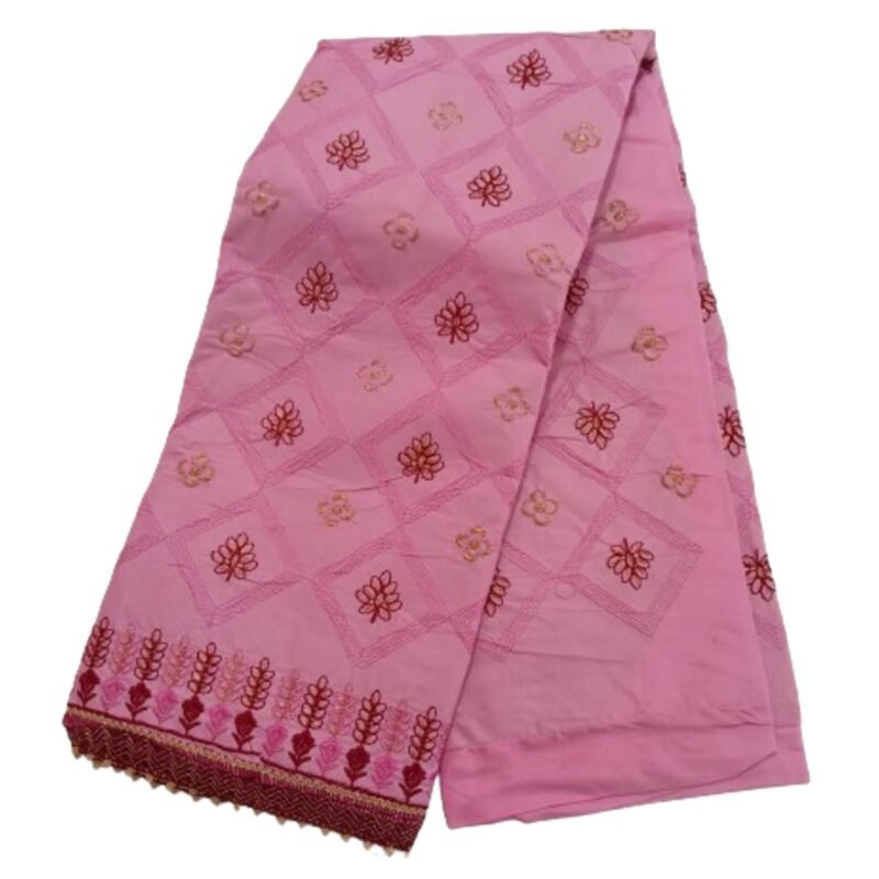 Embroidered Cotton Dress Material Unstitched Unfolded