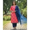 Embroidered Cotton Dress Materials Unstitched Lifestyle