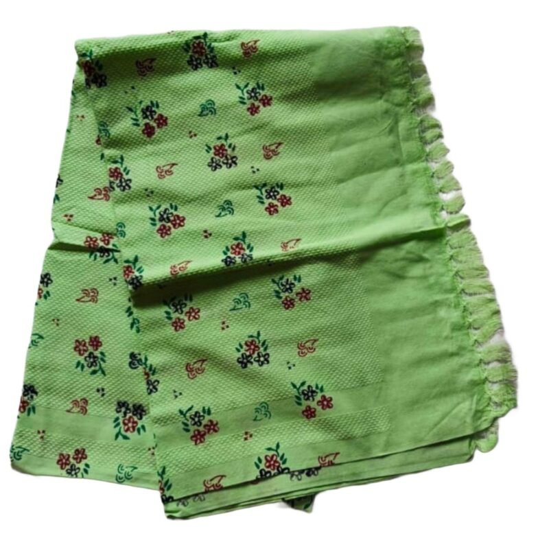 Green Cotton Bath Towel 36x72 Unfolded