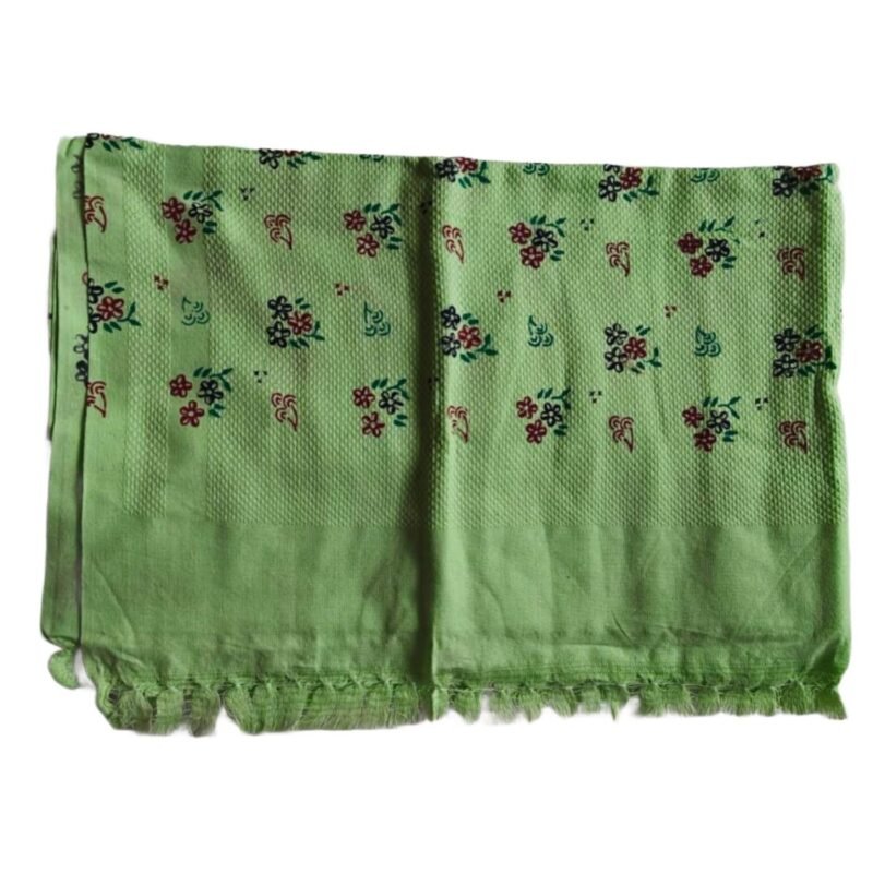 Green Cotton Bath Towel 36x72 Unfolded1