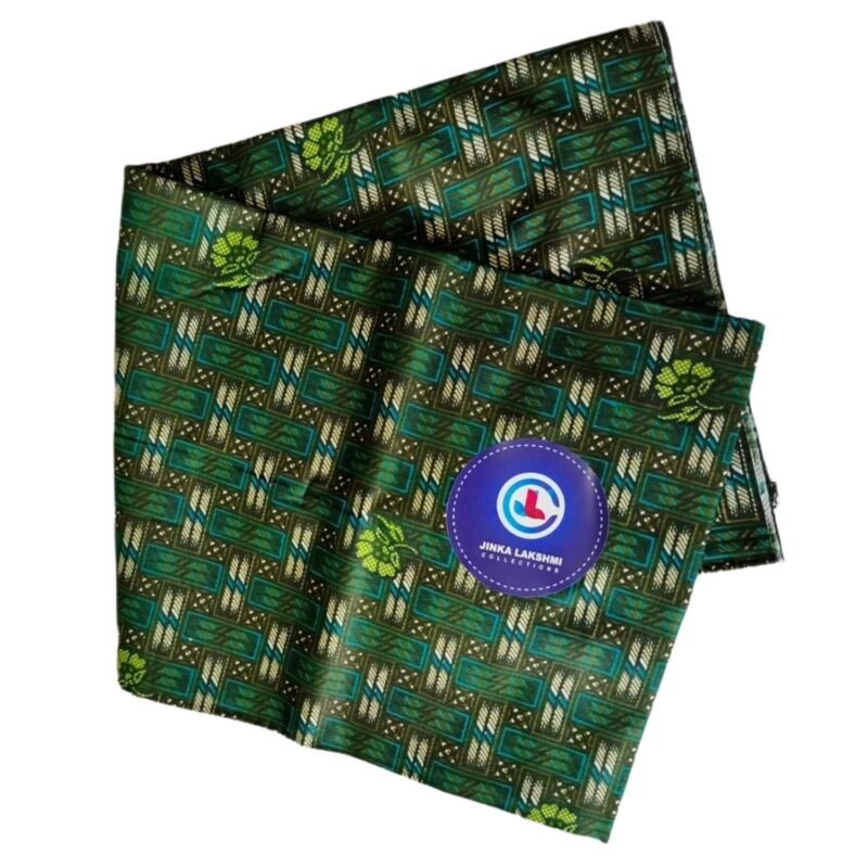 Green Cotton Printed Lungi 2 Meters Unstitched Unfolded1