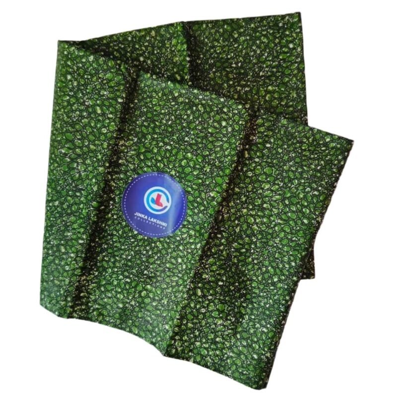 Green Cotton Printed Lungi 2.25 Meters Unstitched Unfolded1