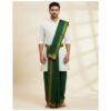Green Cotton dhoti 9x5 Size Lifestyle