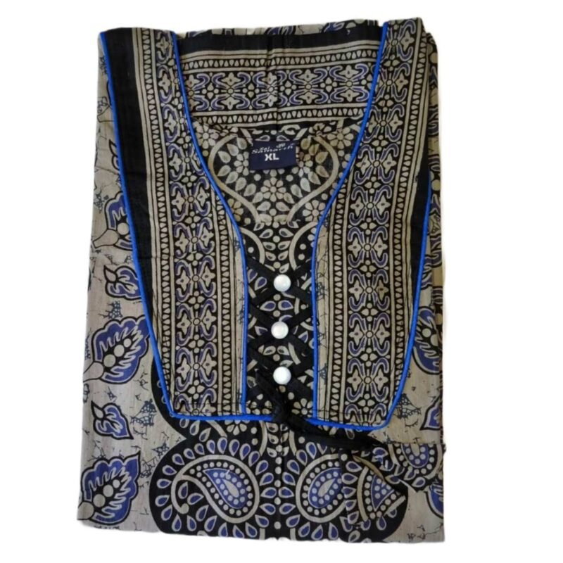 Grey Cotton Nighty Folded