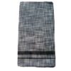 Grey Pure Cotton Lungi 2 Meters Unstitched Folded