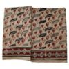 Kalamkari Cotton Lungi 2 Meters Unstitched Unfolded