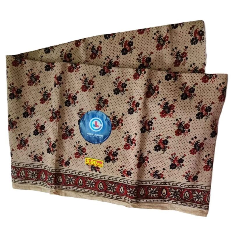 Kalamkari Cotton Lungi 2 Meters Unstitched Unfolded1