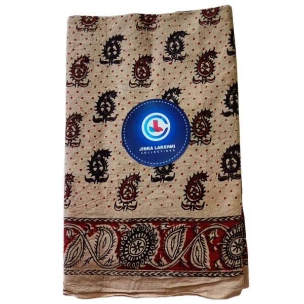 Kalamkari Cotton Lungi 2.25 Meters Unstitched Folded