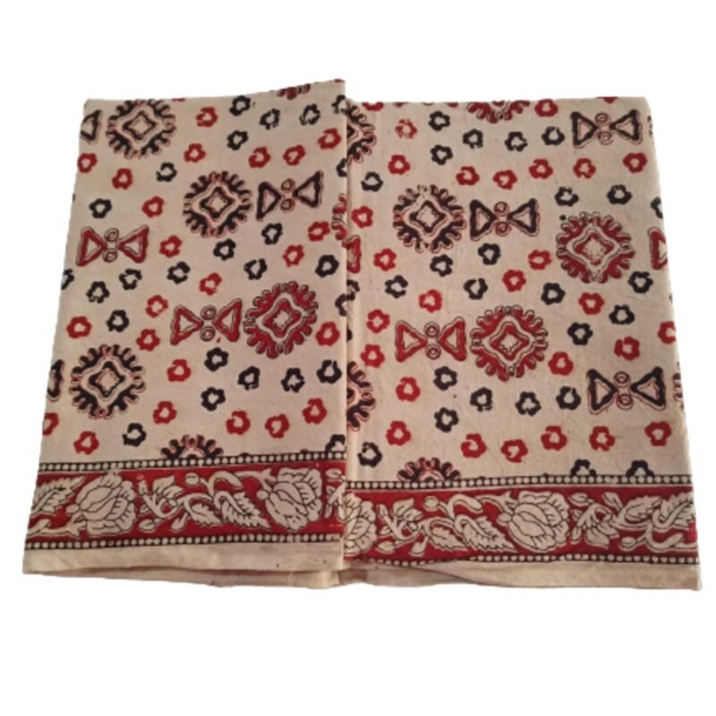 Kalamkari Cotton Lungi 2.25 Meters Unstitched Unfolded