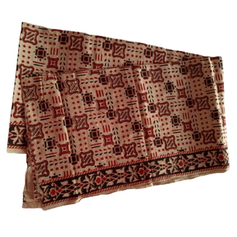 Kalamkari Cotton Lungi 2.25 Meters Unstitched Unfolded1