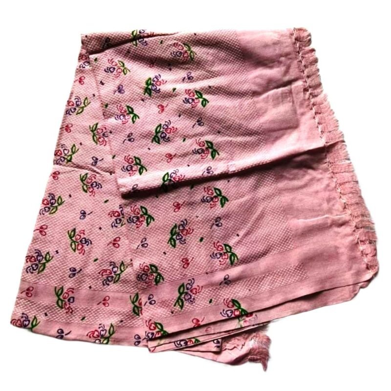 Light Pink Cotton Long Bath Towel 36x72 Unfolded