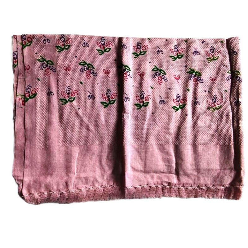 Light Pink Cotton Long Bath Towel 36x72 Unfolded1