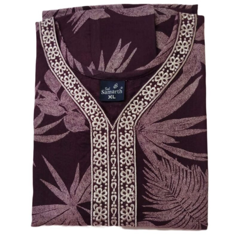 Maroon Alpine Nighty Folded