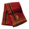 Maroon Cotton Dhoti 9x5 Size Unfolded