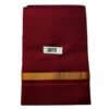 Maroon Cotton Lungi 2 Meters Folded