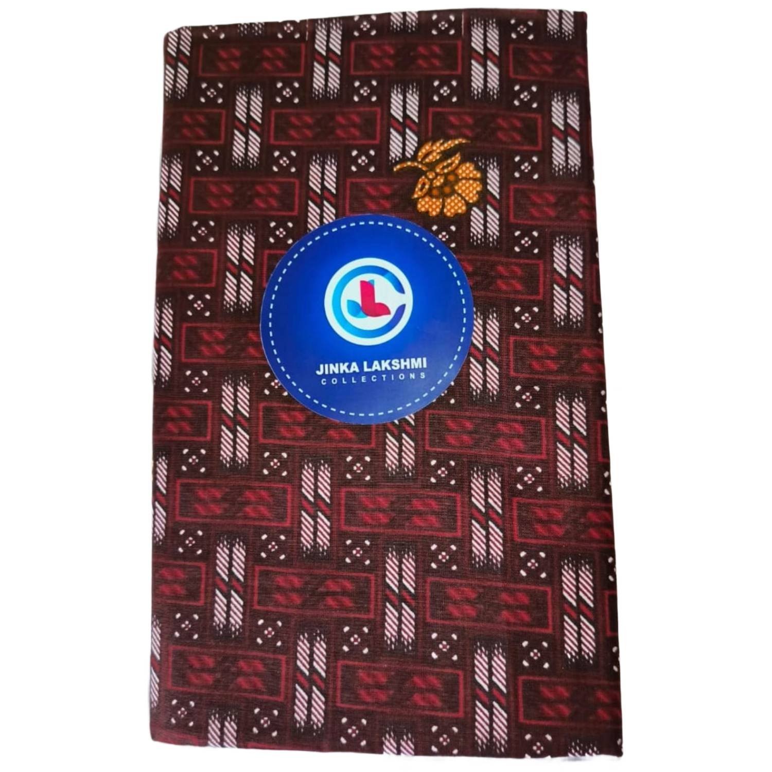 Maroon Cotton Printed Lungi 2 Meters Unstitched Folded