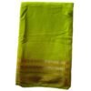 Green Mysore Silk Saree Folded
