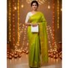 Green Mysore Silk Saree Lifestyle