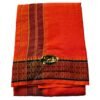 Orange Cotton Dhoti 10x6 Size Folded