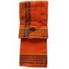 Orange Cotton Dhoti 10x6 Size Unfolded1