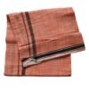 Orange Pure Cotton Lungi 2 Meters Unstitched Unfolded1