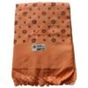 Peach Orange Cotton Bath Towel 36x72 Folded