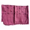 Pink Cotton Long Bath towel 36x72 Unfolded1