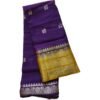 Violet Silk Saree Unfolded