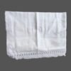 White Cotton Long Bath Towel 36x72 Unfolded1