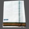 White Cotton Lungi 2.25 Meters Unstitched with Green & Maroon border Folded