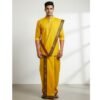 Yellow Cotton Dhoti 9x5 Size Lifestyle