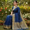 Art Silk Saree With Blouse For Women Model 1 Lifestyle