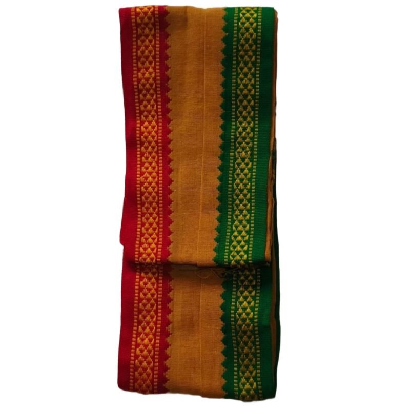 Beige Cotton Gamcha Angavastram Unfolded1