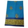 Blue Cotton Saree Folded